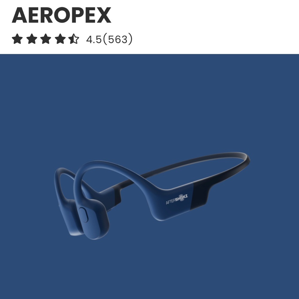 Aeroplex AfterShokz Bone Conduction Headphones.